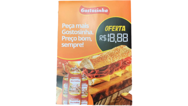 CARTAZ A3 GOSTOSINHA MORTADELA BOVINA