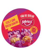 Adesivo Eletrostatico Pão de Queijo Mercí